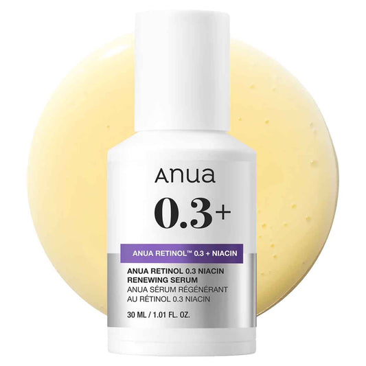 ANUA Nano Retinol 0.3% + Niacin Renewing Serum veido serumas, 30 ml