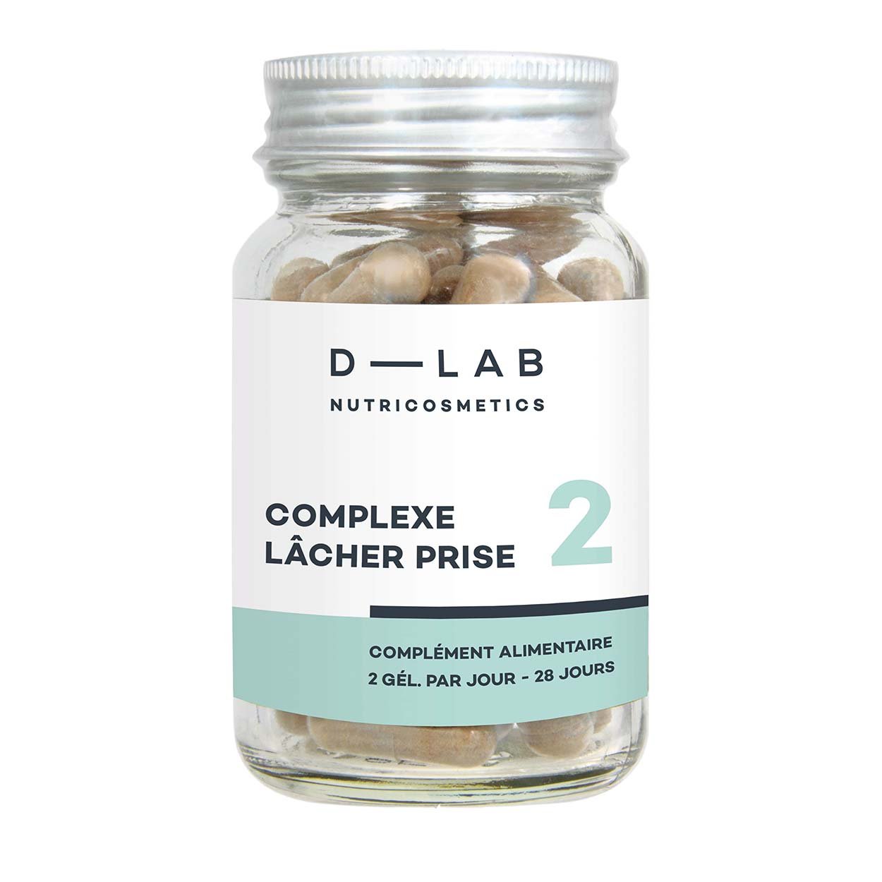 D-LAB Nutricosmetics maisto papildas streso malšinimui, Complexe Lacher Prise, 56 kapsulės - Facecare