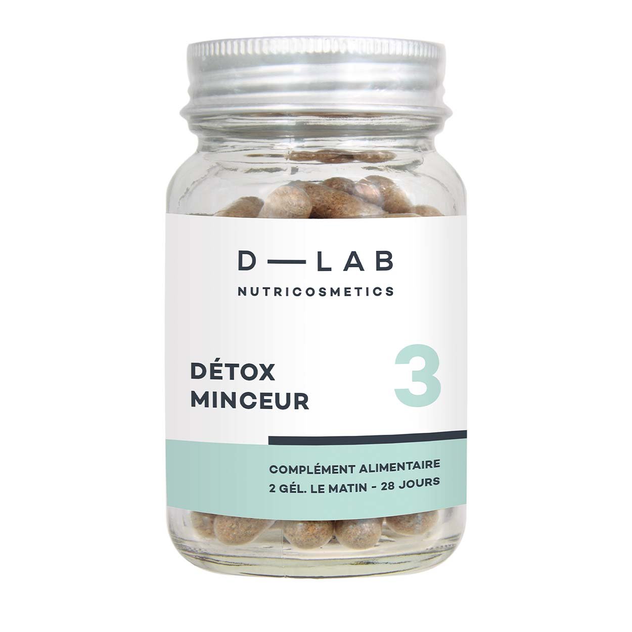 D-LAB Nutricosmetics maisto papildas lieknėjimo detoksikacijai Détox Minceur, 56 kapsulės - Facecare