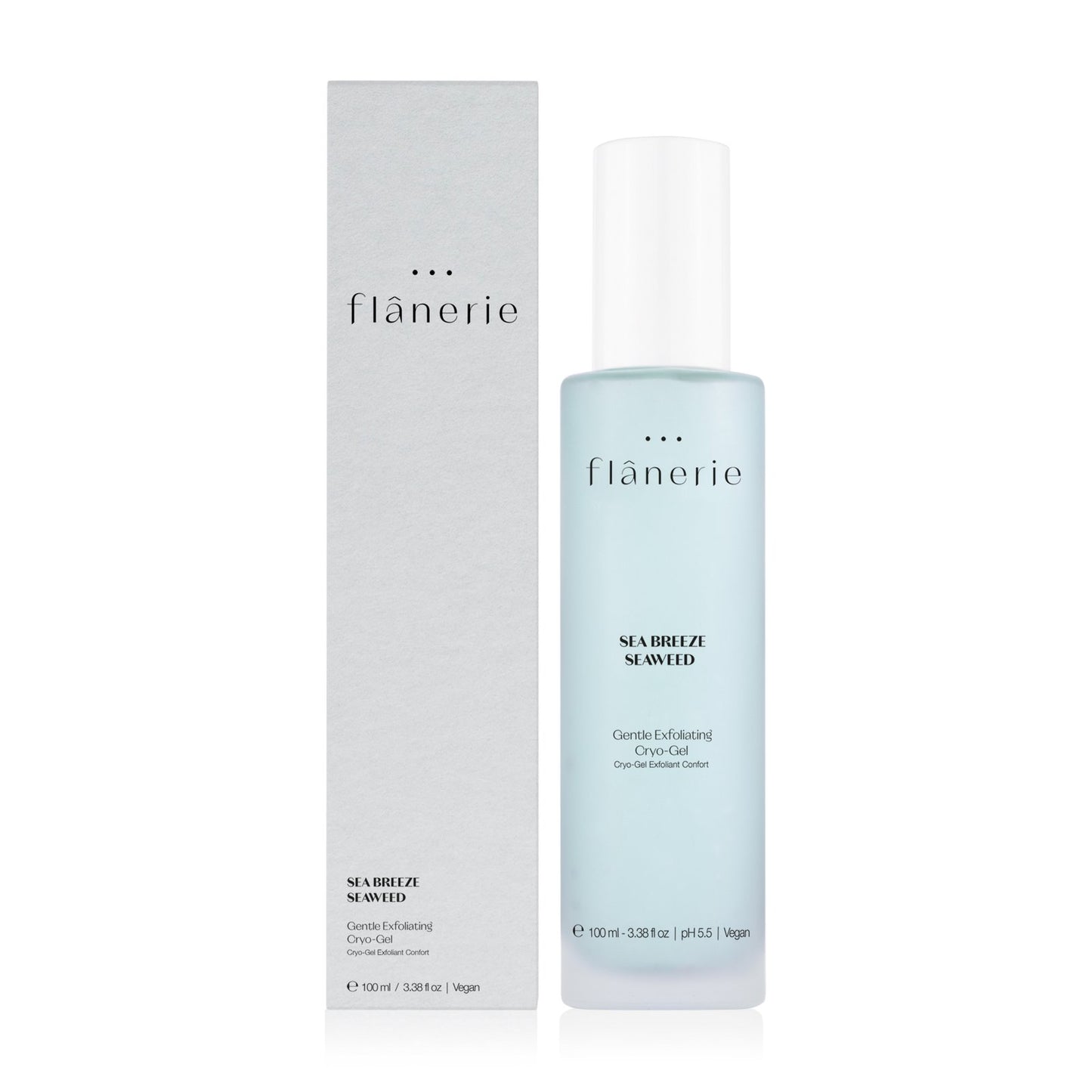 FLANERIE Sea Breeze Seaweed Gentle Exfoliating Cryo-Gel veido valymo gelis, 100 ml - Facecare
