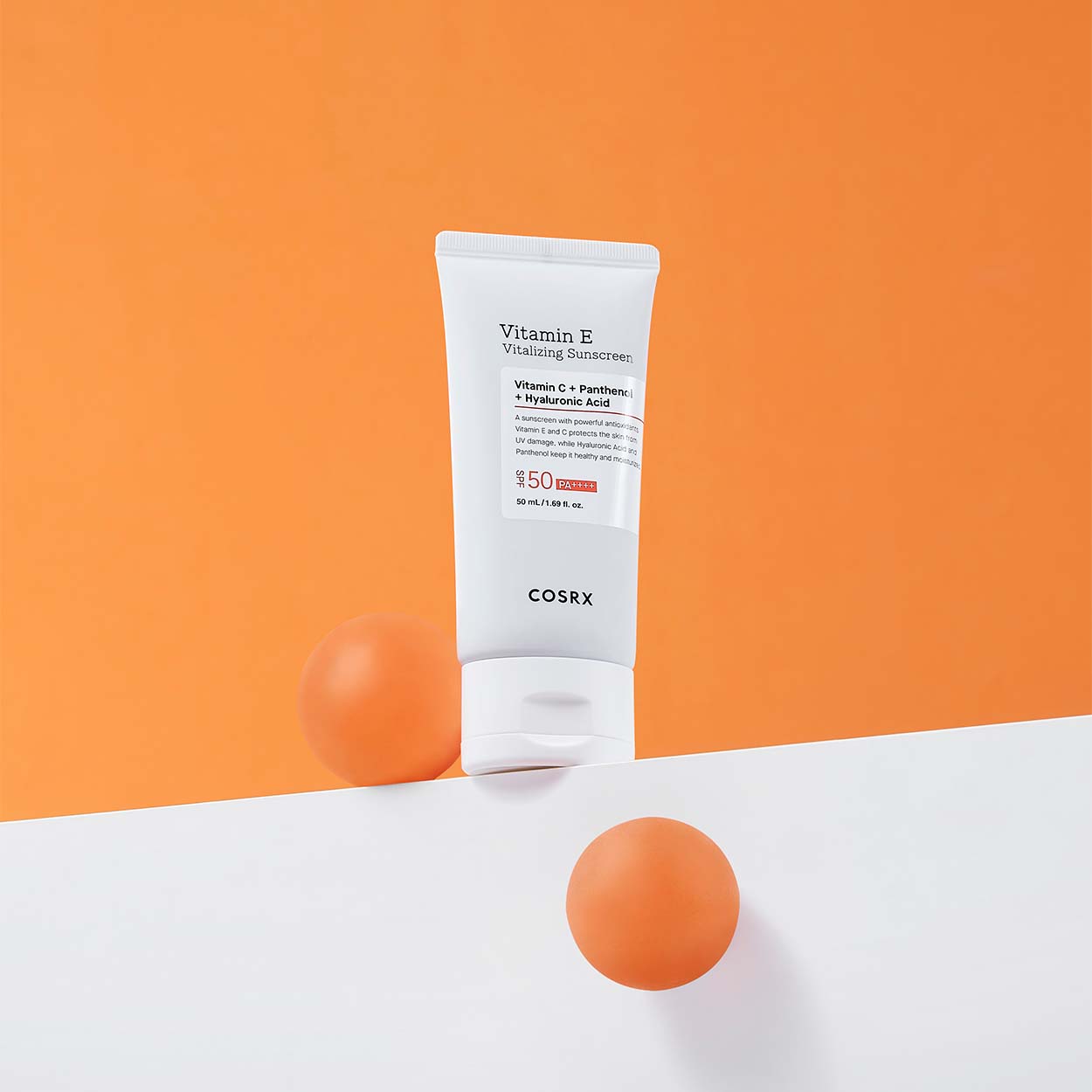 COSRX Vitamin E Vitalizing Sunscreen SPF 50 PA++++ apsauginis kremas nuo saulės, 150 ml
