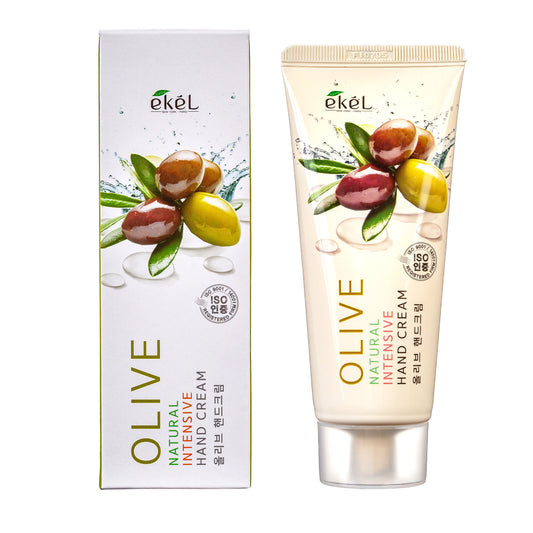 EKEL Olive Natural Intensive Hand Cream rankų kremas, 100 ml (iki 01-23)