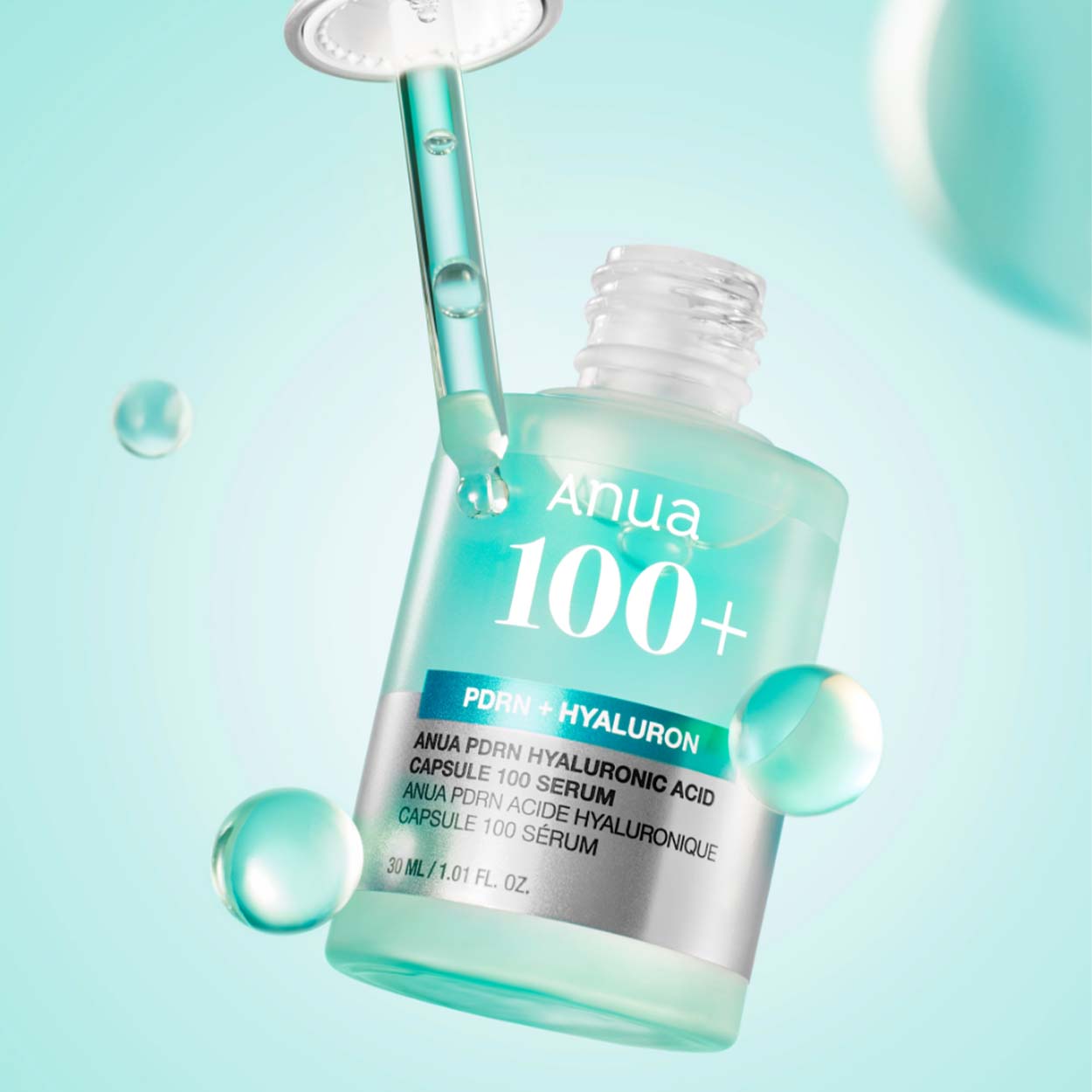 ANUA PDRN Hyaluronic Acid Capsule 100 Serum veido serumas, 30 ml