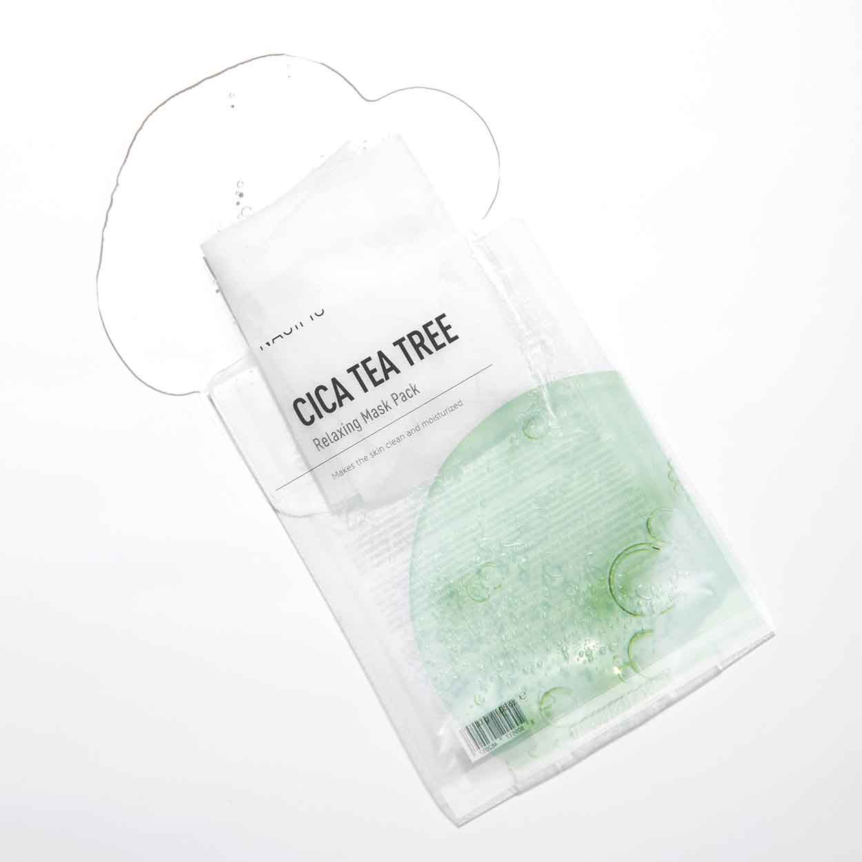 NACIFIC Cica Tea Tree Relaxing Mask atpalaiduojanti lakštinė veido kaukė, 30 g.