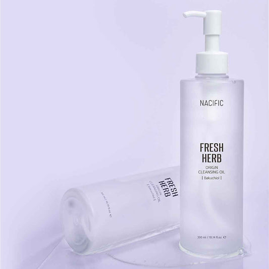 NACIFIC Fresh Herb Origin Cleansing Oil Bakuchiol valomasis aliejus su bakučioliu, 300 ml