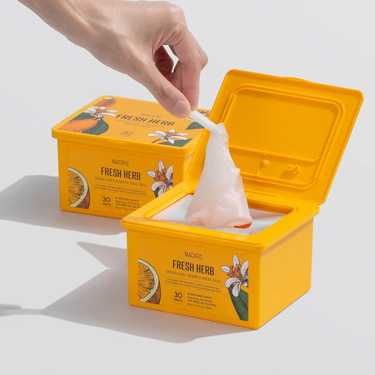 NACIFIC Fresh Herb Origin Daily Mask Pack veido kaukių rinkinys, 30 vnt.