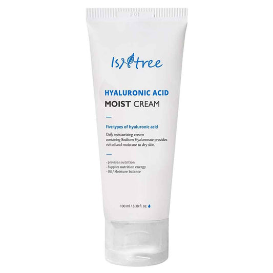 ISNTREE Hyaluronic Acid Moist Cream drėkinantis veido kremas su hialurono rūgštimi, 100 ml - Facecare