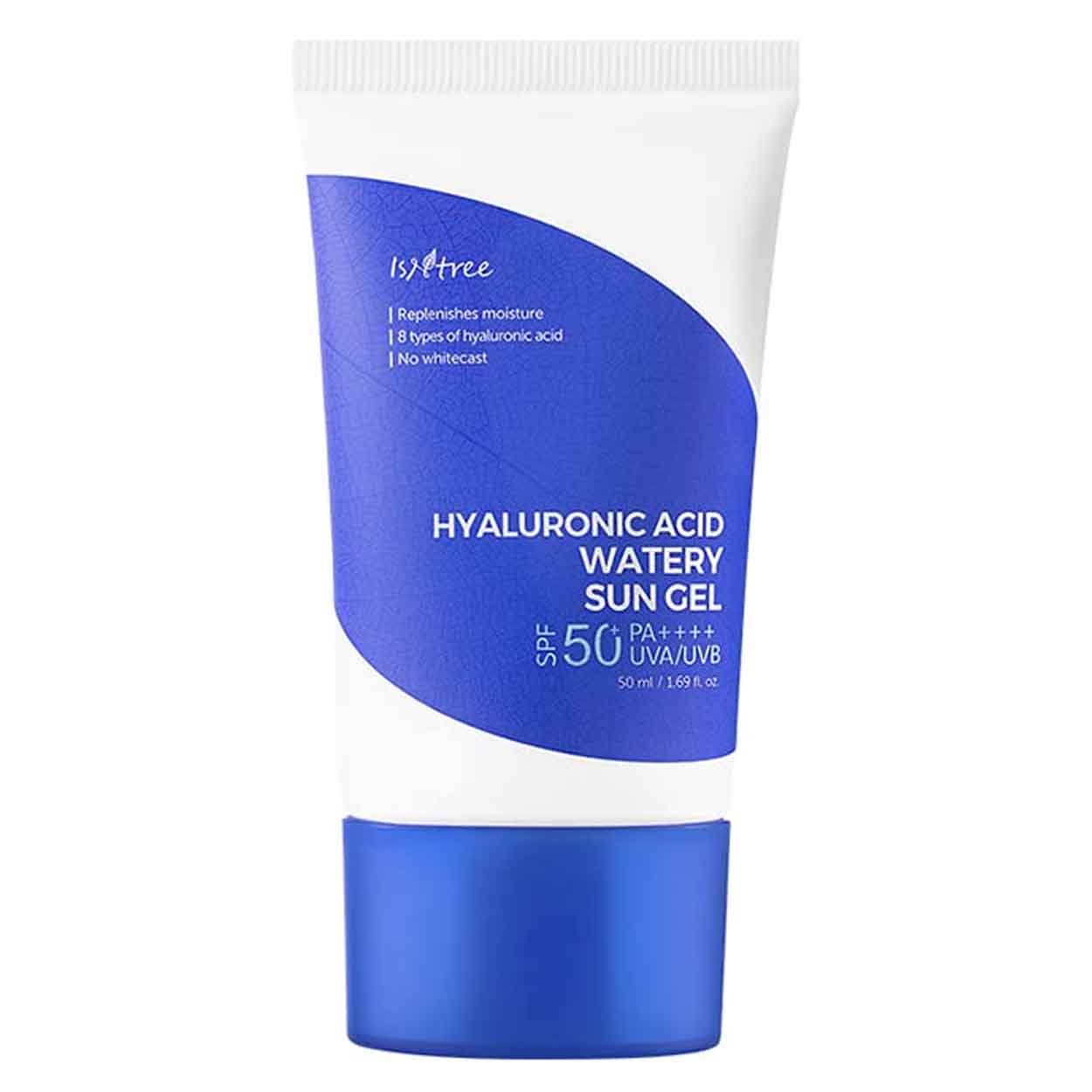 ISNTREE Hyaluronic Acid Watery Sun Gel apsauginis gelis nuo saulės, 50 ml - Facecare