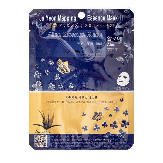 Ja Yeon Mapping Aloe Essence Mask Lakštinė veido kaukė su alavijų ekstraktu, 25 g. - Facecare