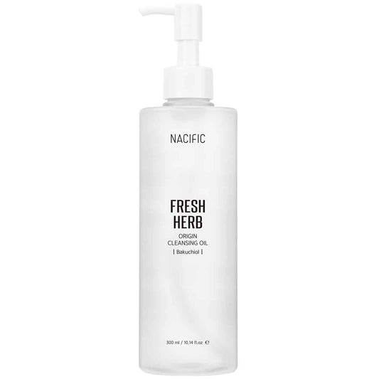 NACIFIC Fresh Herb Origin Cleansing Oil Bakuchiol valomasis aliejus su bakučioliu, 300 ml - Facecare