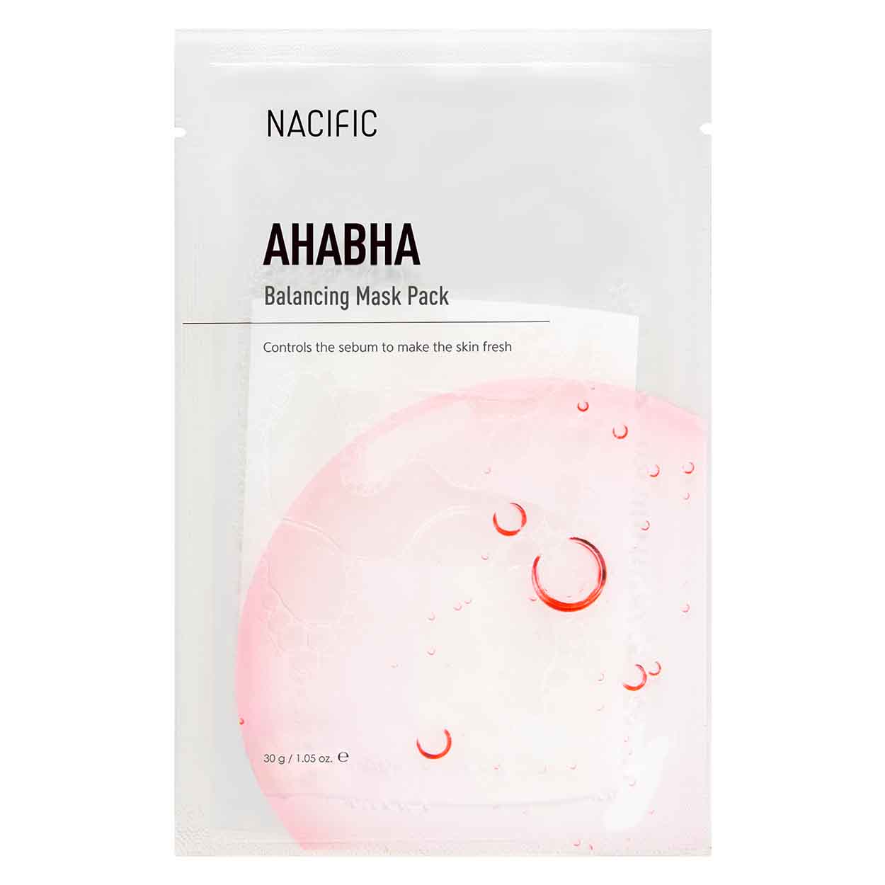 NACIFIC AHA/BHA Balancing Mask balansuojanti lakštinė veido kaukė, 30 g. - Facecare