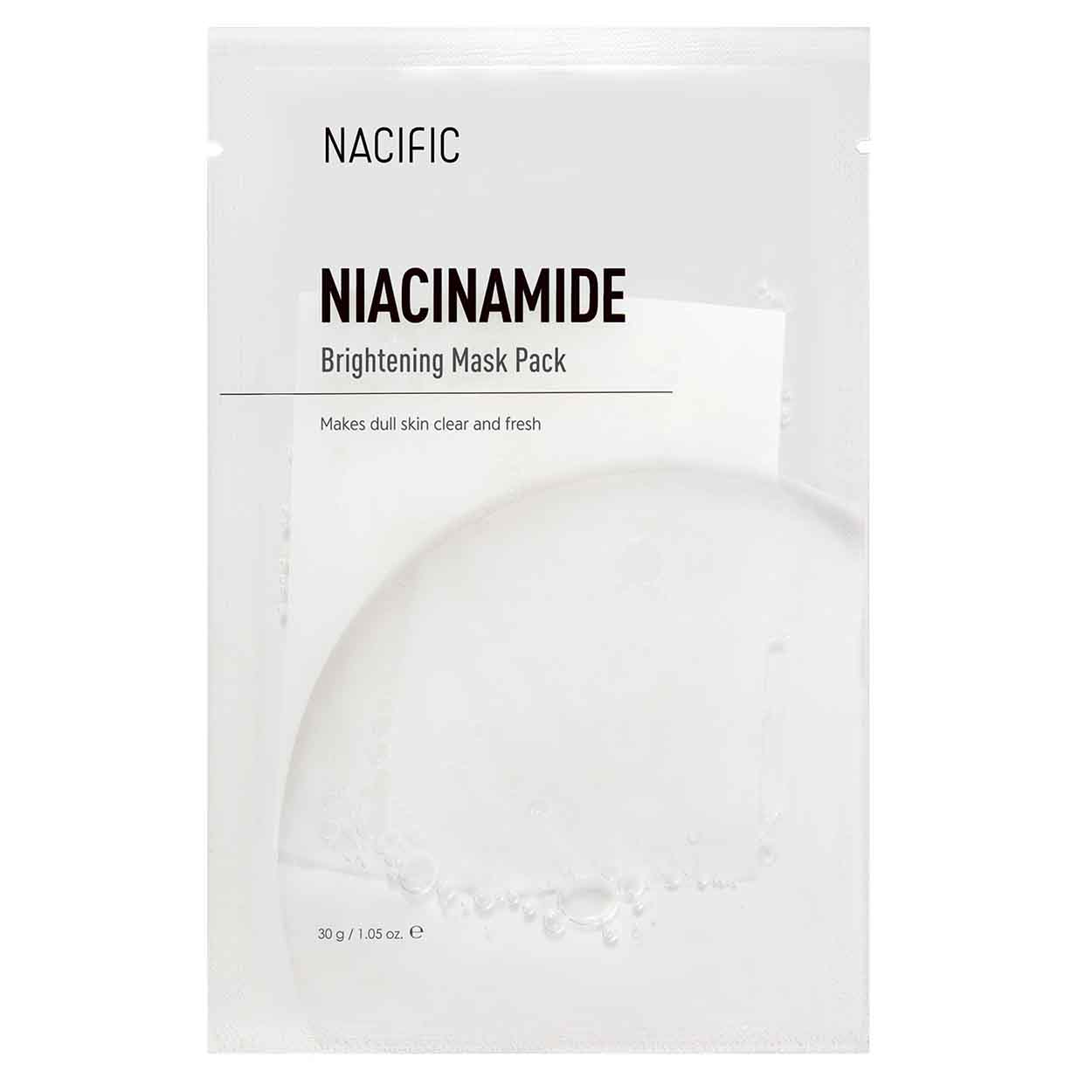 NACIFIC Niacinamide Brightening Mask šviesinanti lakštinė veido kaukė su niacinamidu, 30 g. - Facecare