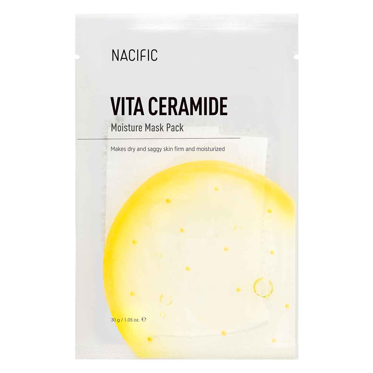 NACIFIC Vita Ceramide Moisture Mask drėkinanti lakštinė veido kaukė, 30 g. - Facecare
