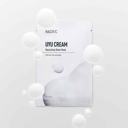 NACIFIC UYU Cream Nourishing maitinamoji lakštinė veido kaukė, 27 g. - Facecare