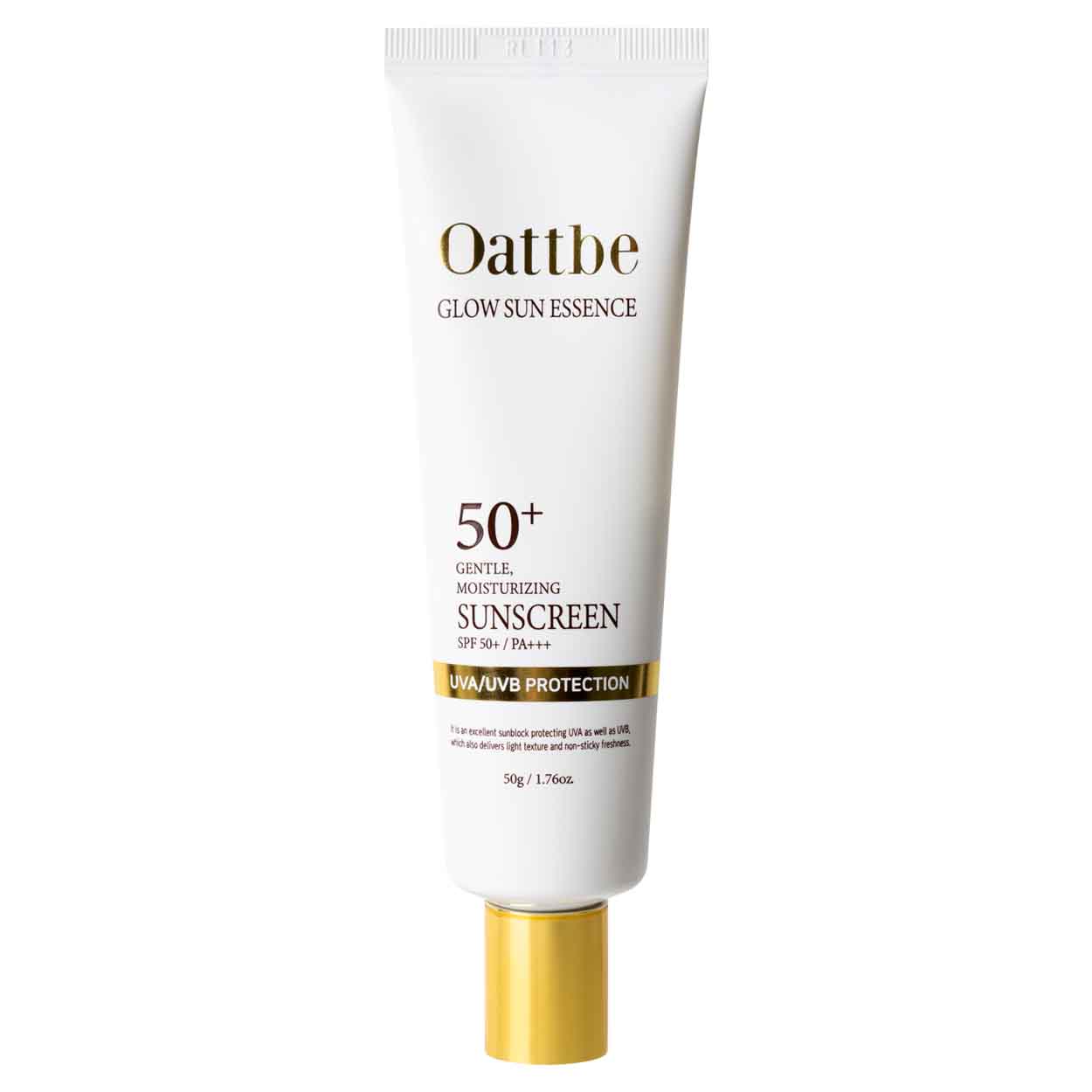 Oattbe Glow Sun Essence 50+ Gentle Moisturizing Sunscreen apsauginis kremas nuo saulės, 50 g