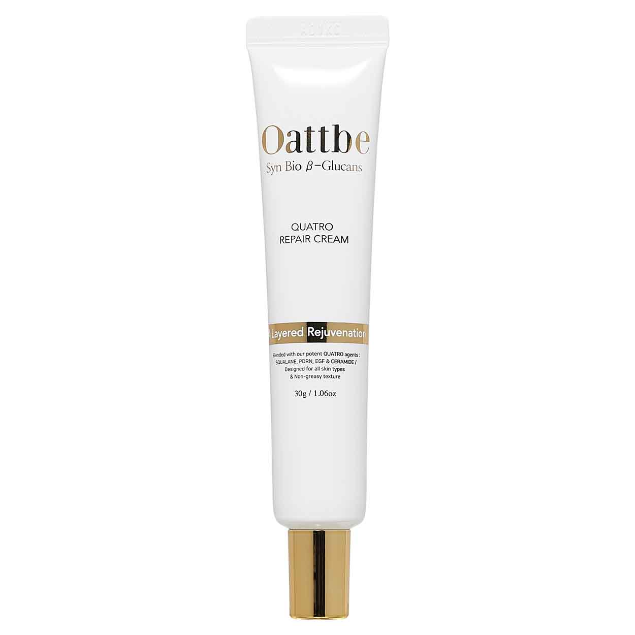 Oattbe Syn Bio B-Glucans Quatro Repair Cream veido kremas, 30 g.