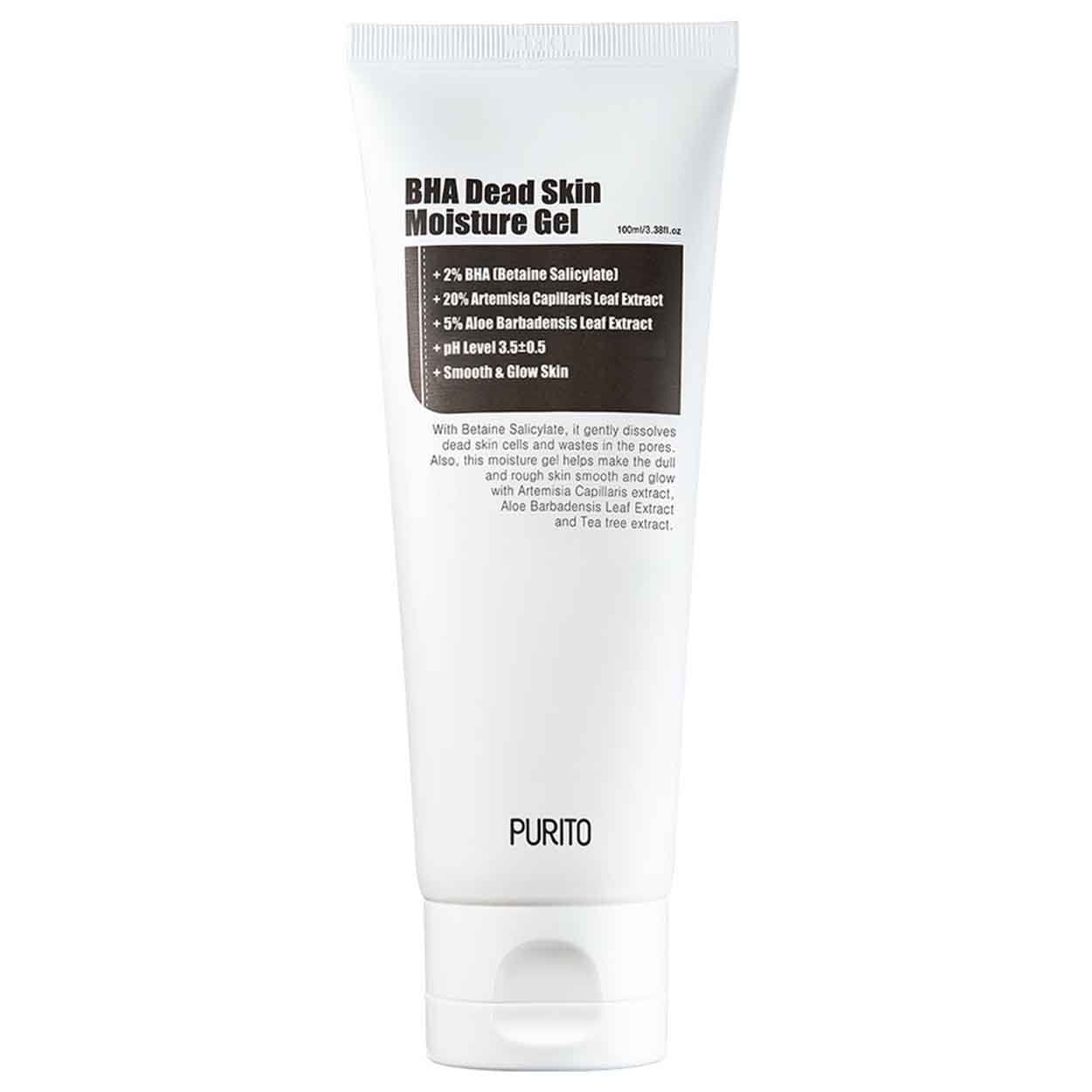 PURITO BHA Dead Skin Moisture Gel drėkinantis, eksfolijuojantis gelis, 100 ml - Facecare
