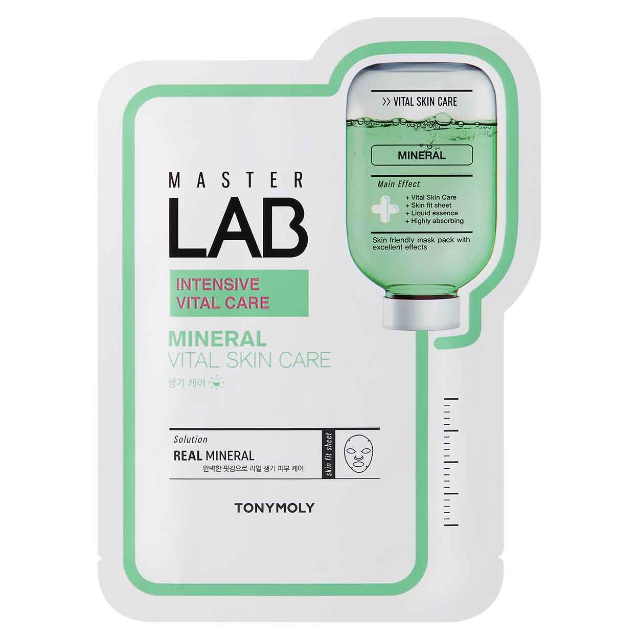 TONYMOLY Master Lab Mineral lakštinė veido kaukė stangrumą praradusiai odai, 19 g. - Facecare