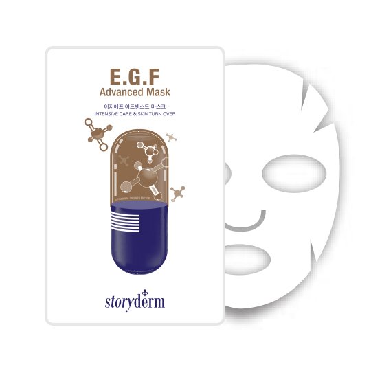 STORYDERM E.G.F ADVANCED CELL MASK Skatinanti regeneracija veido kaukė, 25 ml