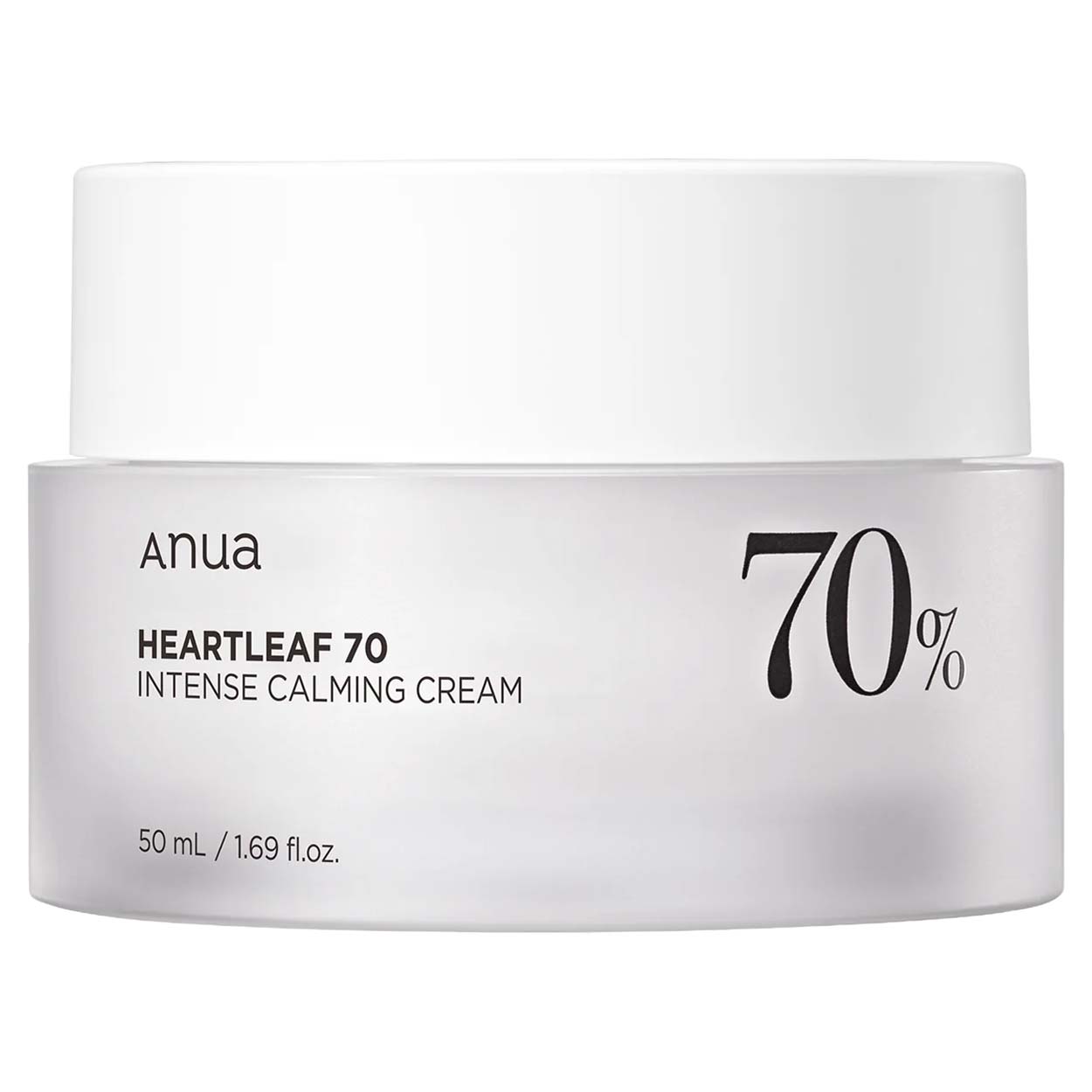 ANUA Heartleaf 70 Intense Calming Cream 70% veido kremas, 50 ml
