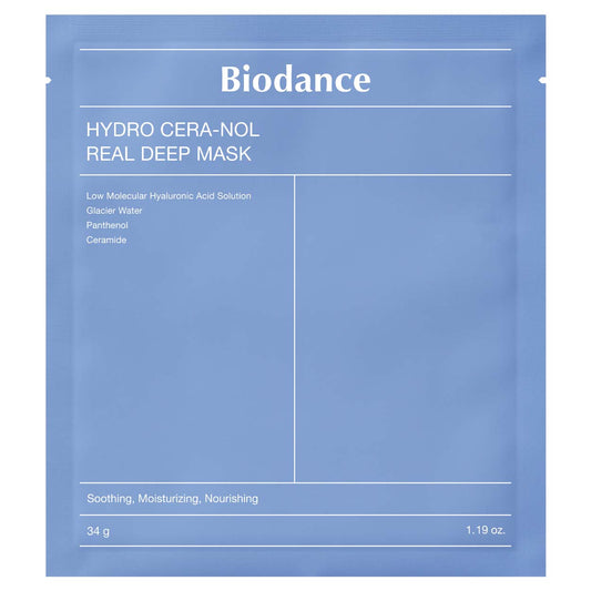 BIODANCE Hydro Cera-nol Real Deep Mask gelinė lakštinė veido kaukė, 34 g.