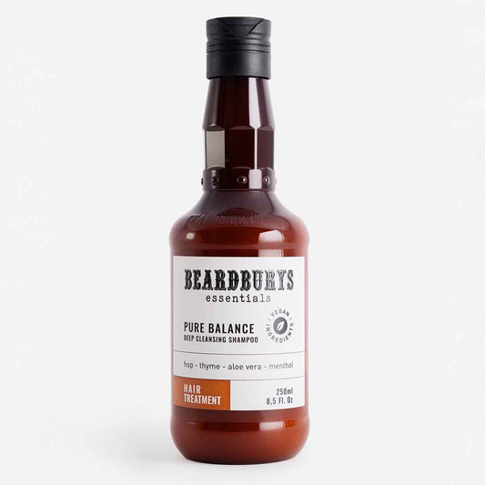 Beardburys Essentials Pure Balance Deep Cleansing Shampoo Giliai valantis šampūnas, 250 ml