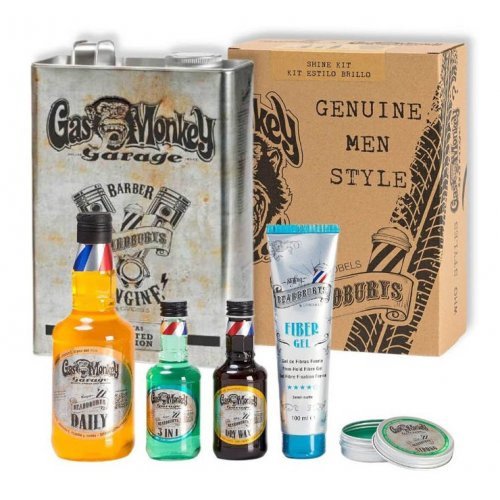 Beardburys Shine Kit Plaukams blizgesio suteikiančių priemonių rinkinys