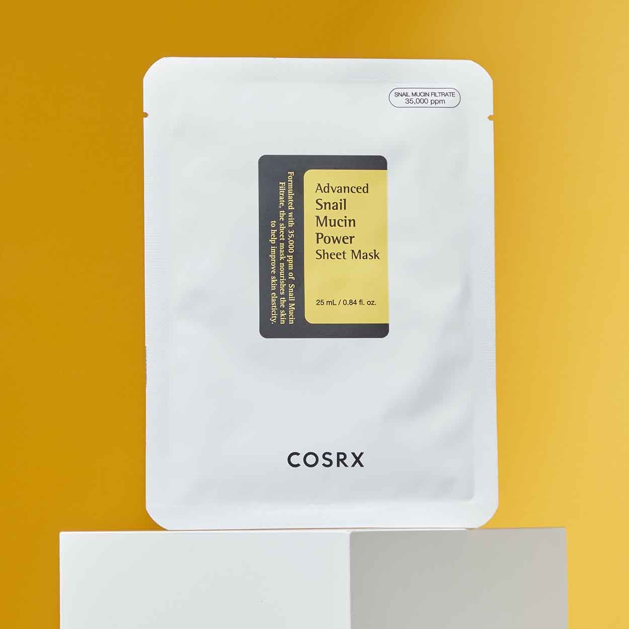 COSRX Advanced Snail Mucin Power Sheet Mask lakštinė veido kaukė, 25 ml - Facecare