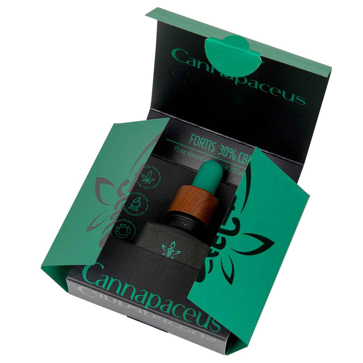 Cannapaceus Fortis 30% CBD kanapių aliejus, 10 ml