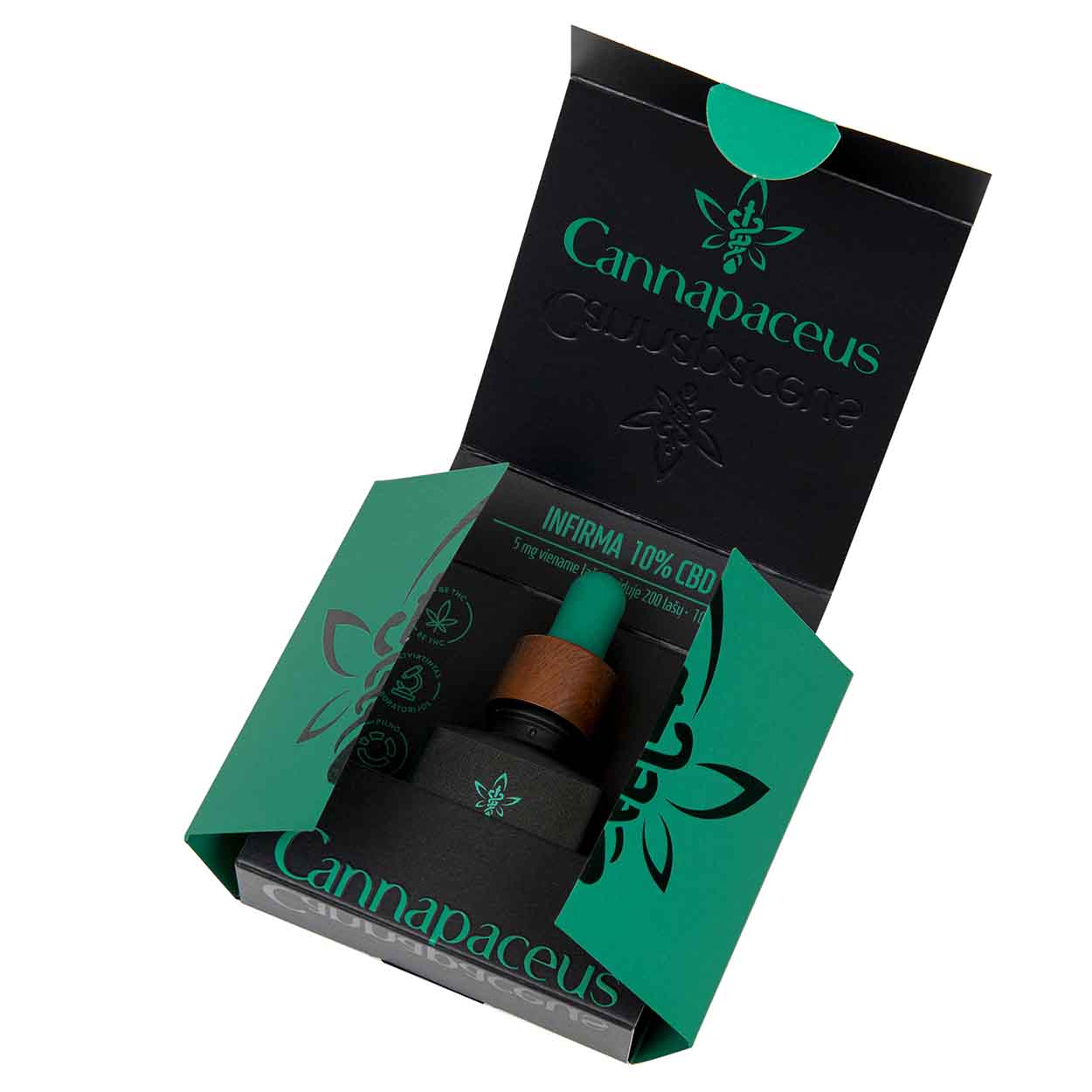 Cannapaceus Infirma 10% CBD kanapių aliejus, 10 ml