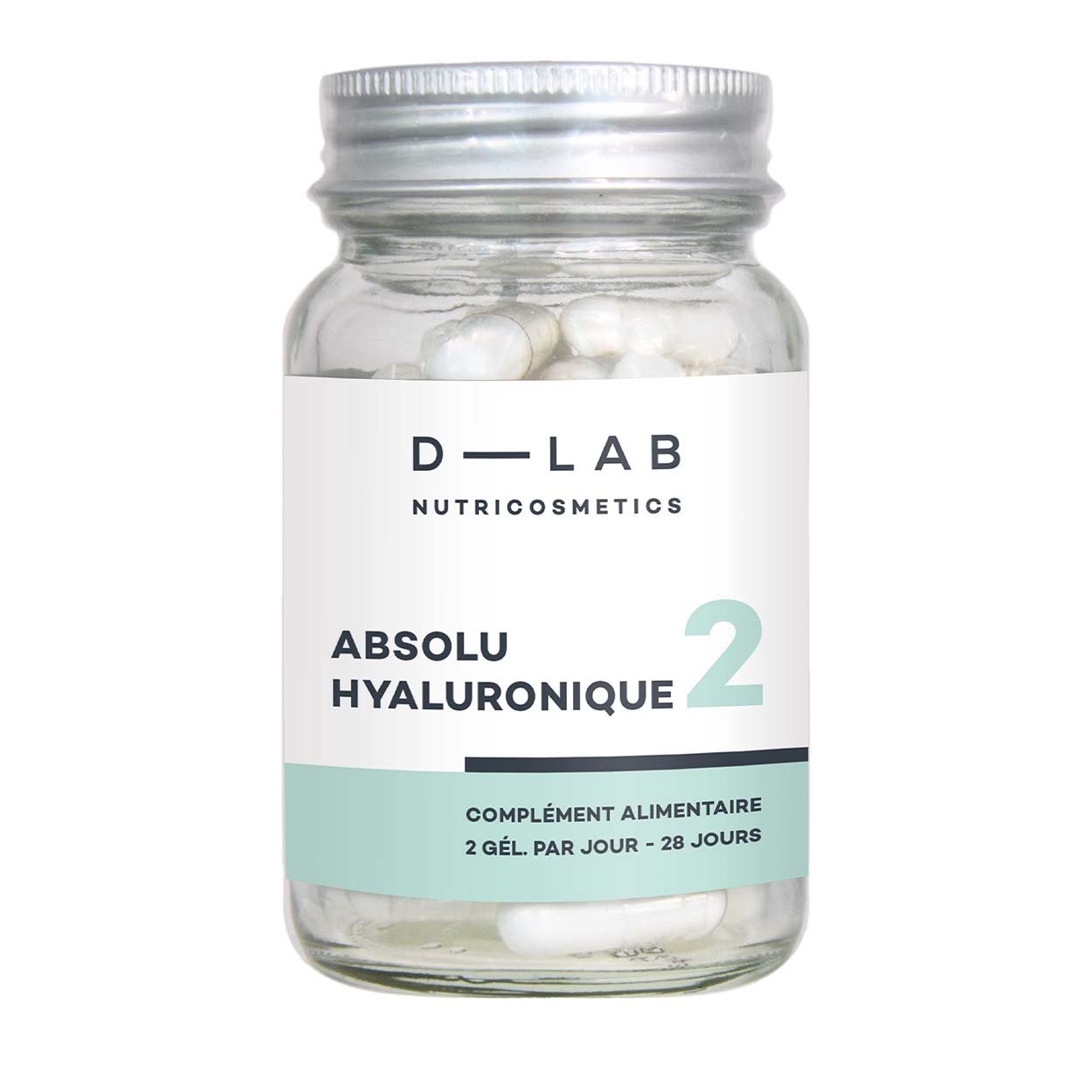 D-LAB Nutricosmetics maisto papildas hialurono rūgštis, Absolu Hyaluronique, 28 kapsulės