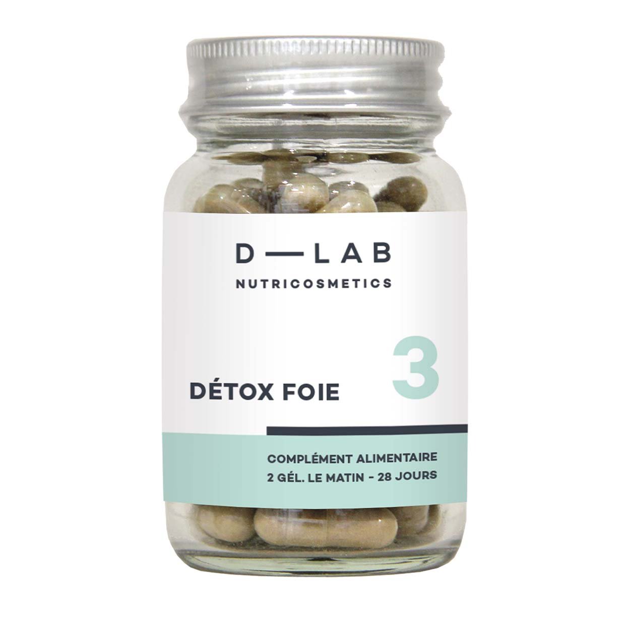 D-LAB Nutricosmetics maisto papildai kepenų detoksikacijai, Detox Foie, 56 kapsulės