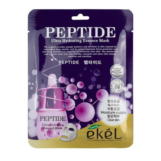 Ekel Ultra Hydrating Essence Mask Peptide lakštinė veido kaukė su peptidais, 25 g. (galioja iki 02-15)