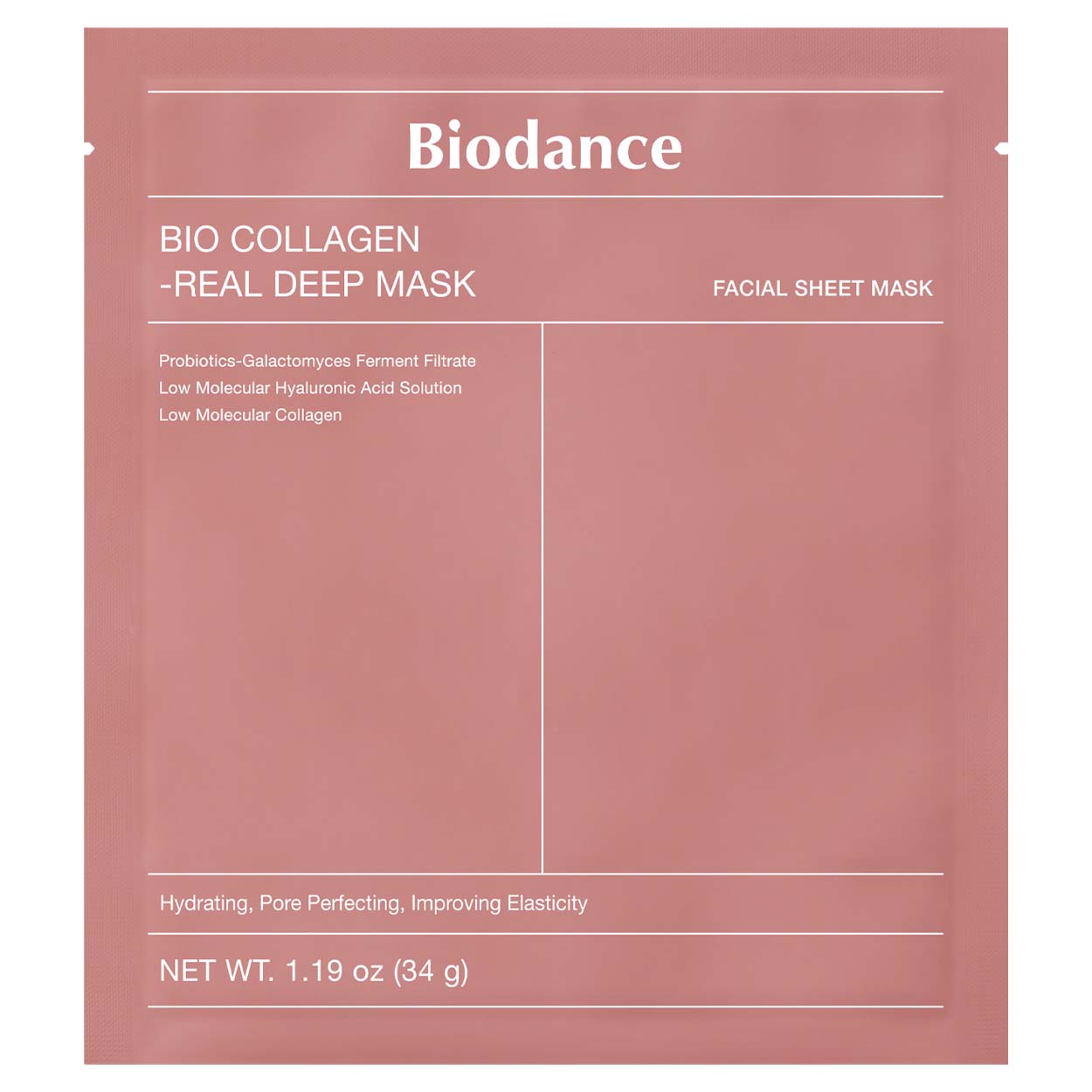BIODANCE Bio Collagen-Real Deep Mask gelinė lakštinė veido kaukė, 34 g.
