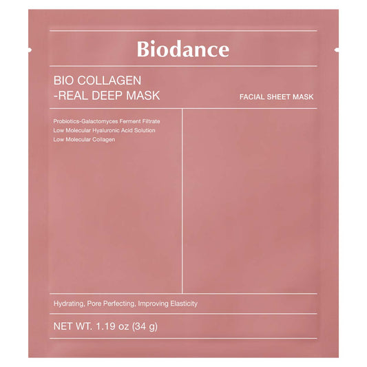 BIODANCE Bio Collagen-Real Deep Mask gelinė lakštinė veido kaukė, 34 g.