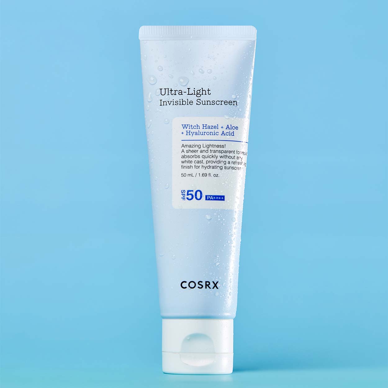 COSRX Ultra-Light Invisible Sunscreen SPF50 PA++++ apsauginis kremas nuo saulės, 50 ml