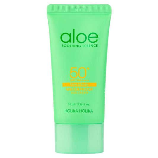 HOLIKA HOLIKA Aloe Soothing Essence SPF 50+ apsauginis kremas nuo saulės, 70 ml