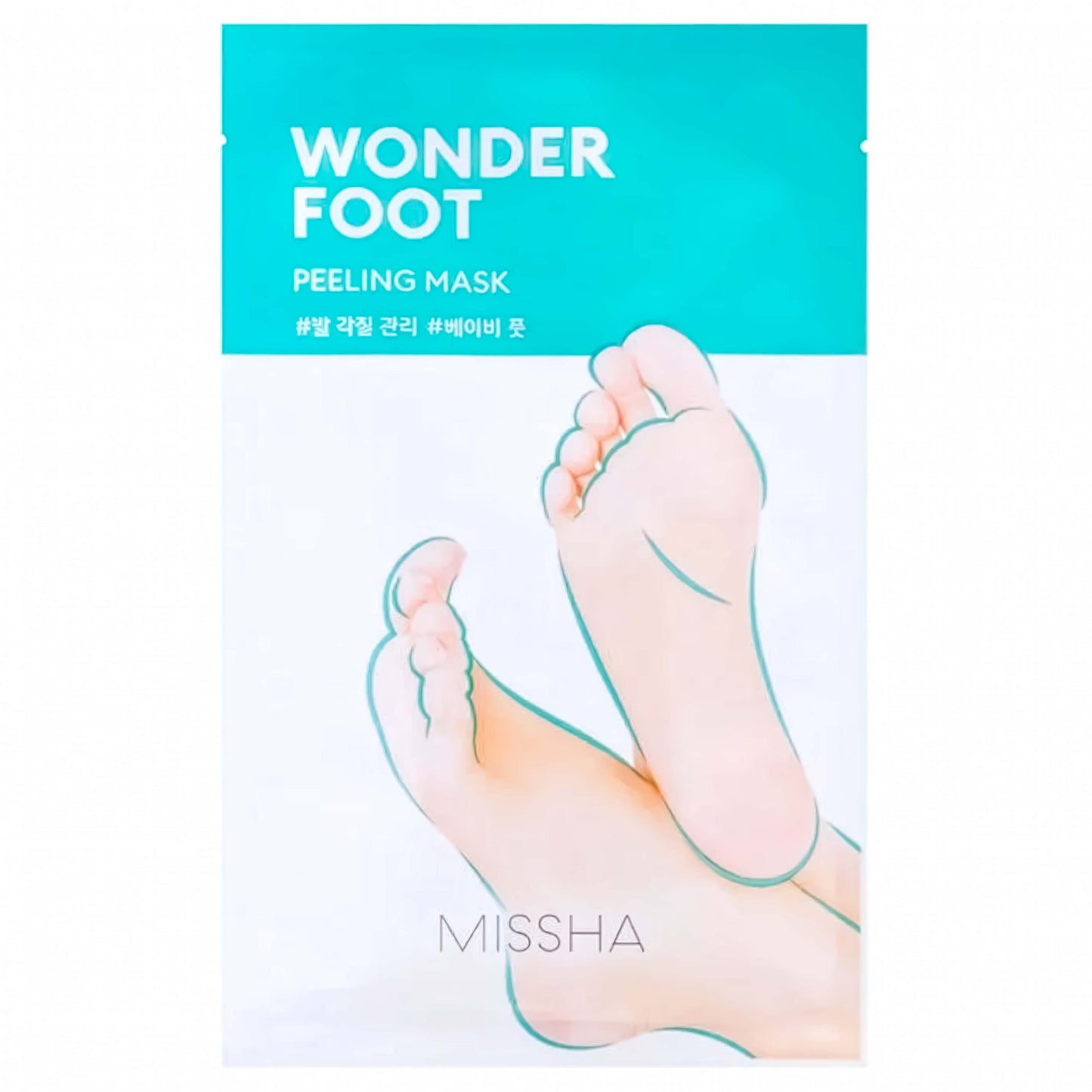 MISSHA Wonder Foot Peeling Mask pėdų kaukė, 50 ml
