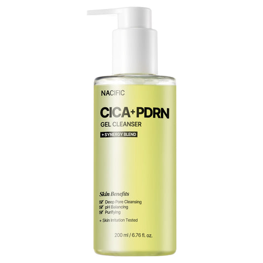 NACIFIC Cica + PDRN Gel Cleanser veido prausiklis, 200 ml