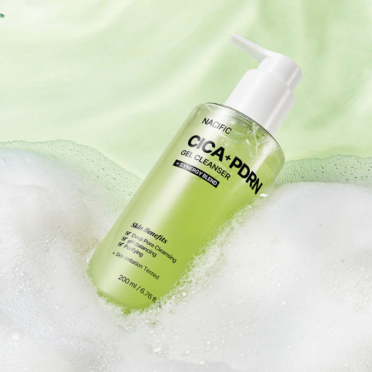 NACIFIC Cica + PDRN Gel Cleanser veido prausiklis, 200 ml