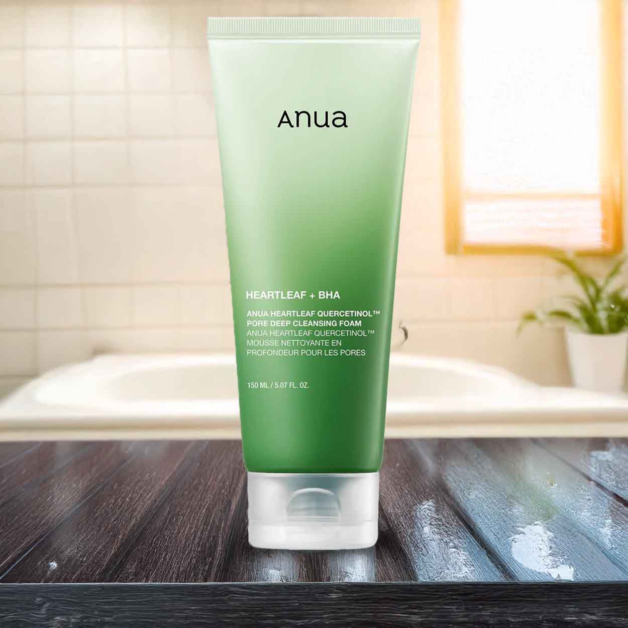 ANUA Heartleaf Quercetinol Pore Deep Cleansing Foam veido prausiklis, 150 ml