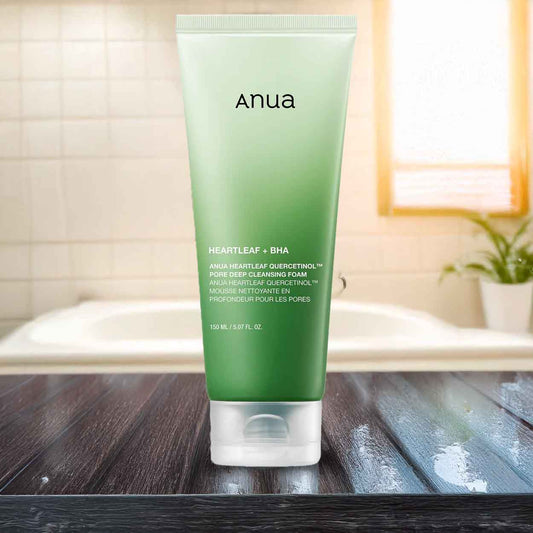 ANUA Heartleaf Quercetinol Pore Deep Cleansing Foam veido prausiklis, 150 ml