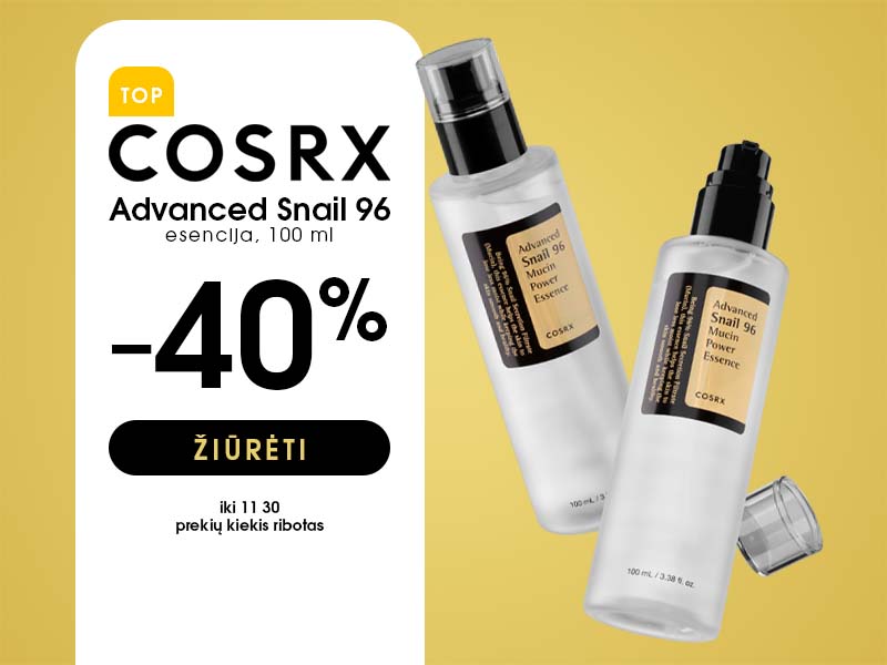 Facecare - COSRX Advanced Snail 96 Mucin Power Essence -40% nuolaida iki 11-30.jpg__PID:623dec50-f053-4adb-a0d3-96fb07fc6c94