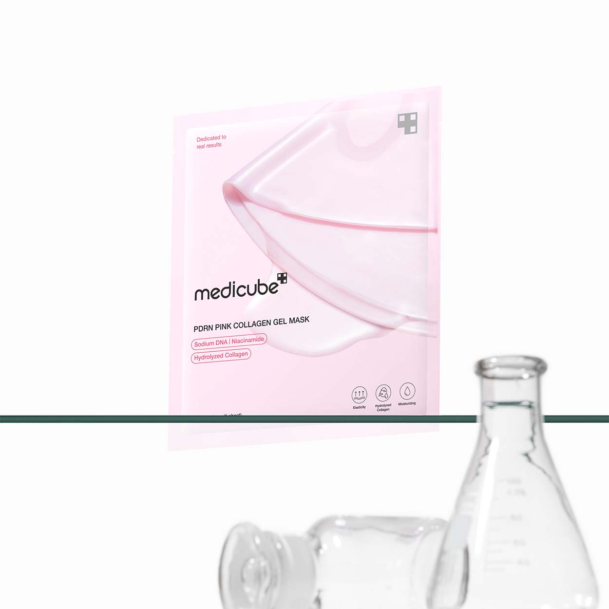 MEDICUBE PDRN Pink Collagen Gel Mask gelinė lakštinė veido kaukė, 28 g.
