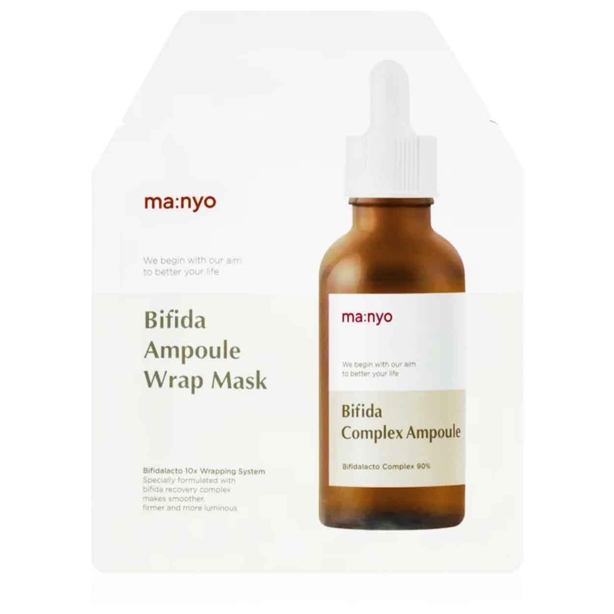 Ma:nyo Bifida Ampoule Wrap Mask lakštinė veido kaukė, 35 g.