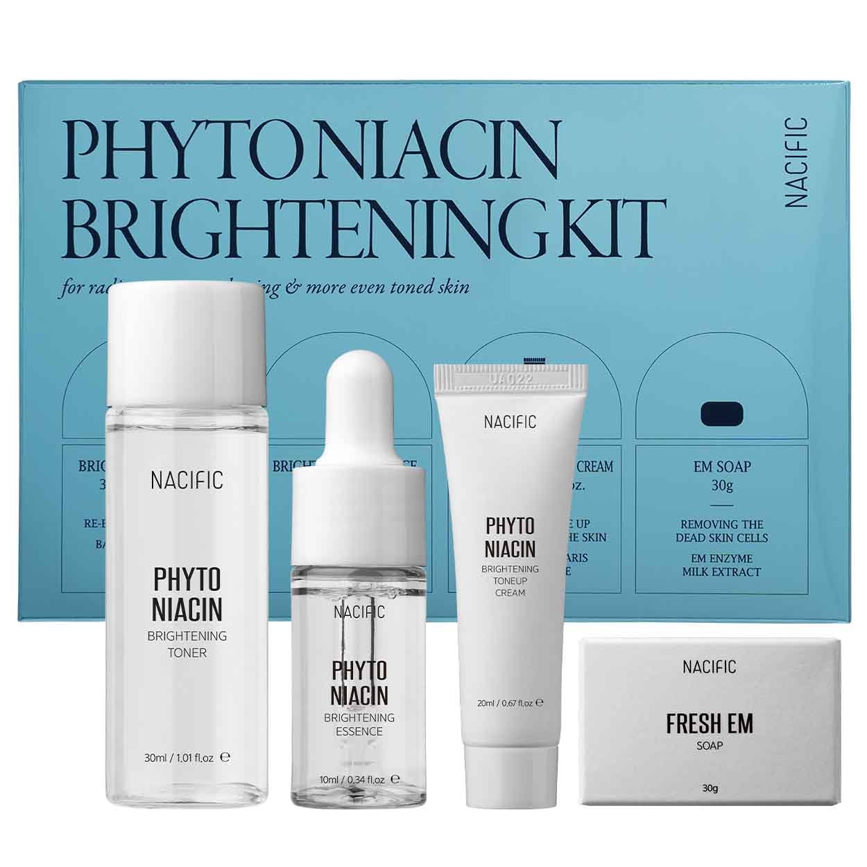 NACIFIC Phyto Niacin Brightening Kit odą šviesinančių priemonių rinkinys