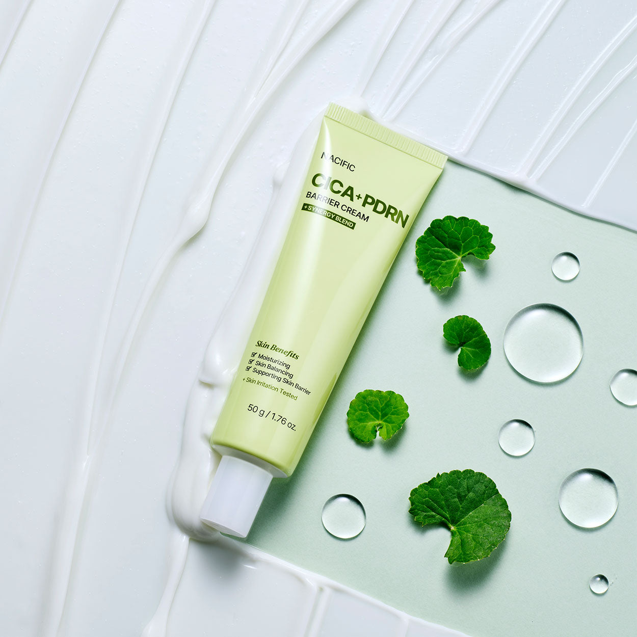 NACIFIC CICA + PDRN Barrier Cream barjerinis veido kremas, 50 g.