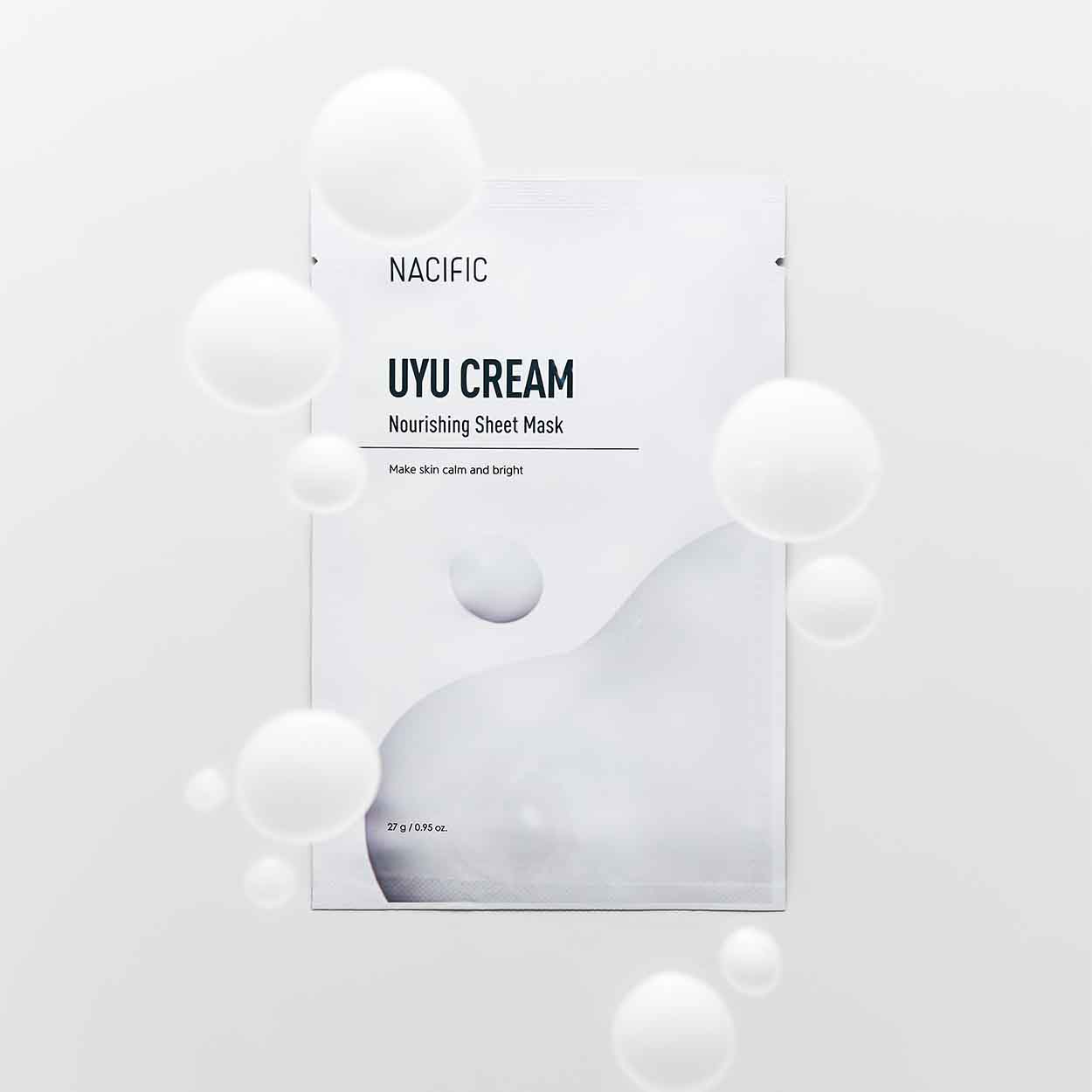 NACIFIC UYU Cream Nourishing maitinamoji lakštinė veido kaukė, 27 g.