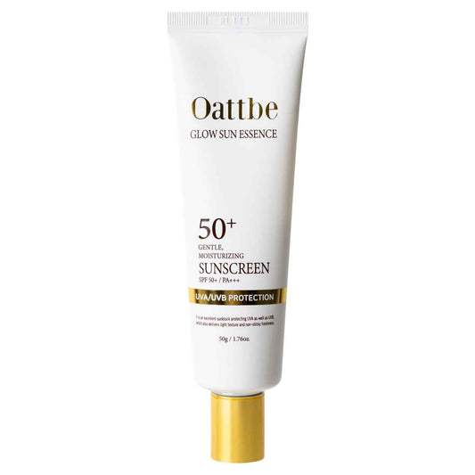 Oattbe Glow Sun Essence 50+ Gentle Moisturizing Sunscreen apsauginis kremas nuo saulės, 50 g