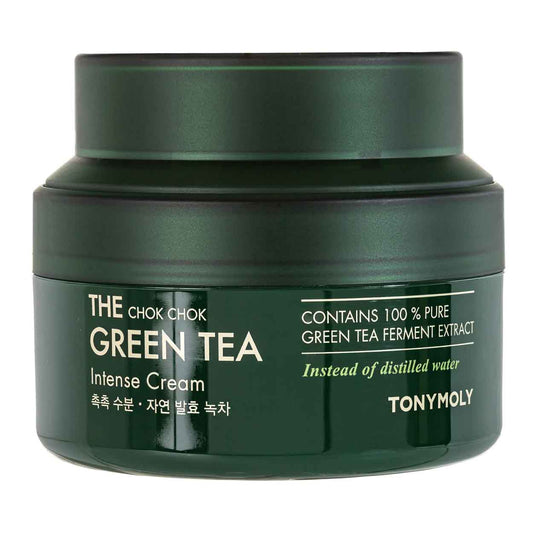 TONYMOLY The Chok Chok Green Tea Intense Cream veido kremas, 60 ml